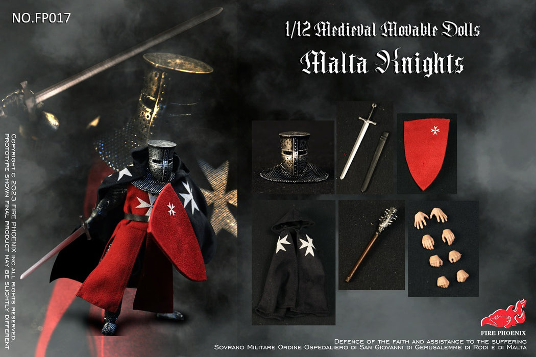 Pre-order 1/12 FIRE PHOENIX FP020 Malta Knights & Templar Knights Double Figure