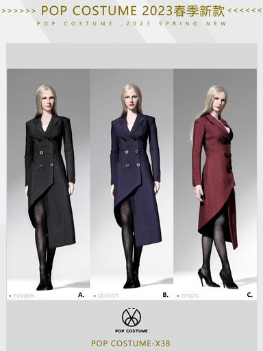 In-stock 1/6 POPTOYS X38  2023 Spring New Women’s coat clothes set