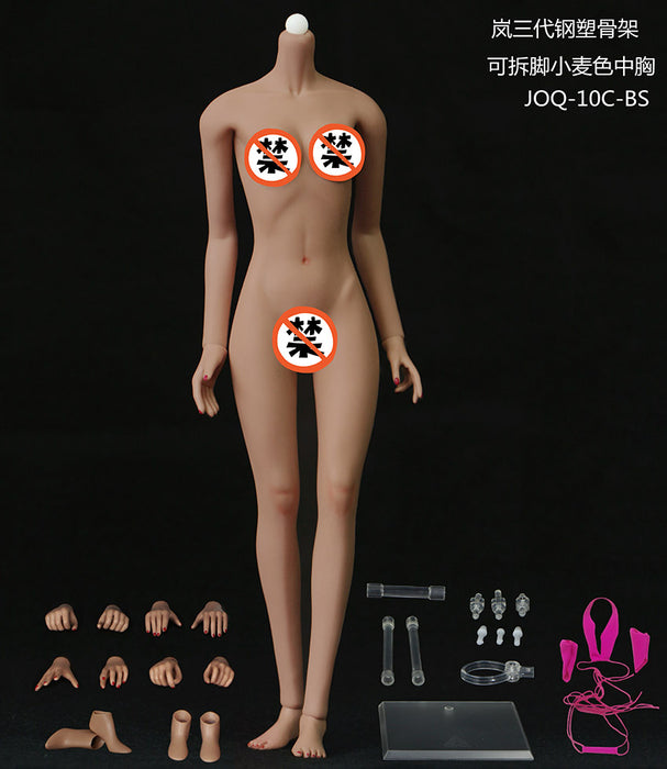 [#Tan] In-stock 1/6 Scale Jiaou Doll Skin Tone Seamless Female Body (No Head)