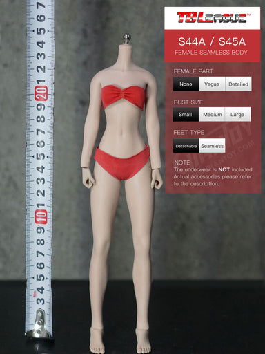  Phicen TBLeague S44 S44A S45 S45A 1/6 Scale Female  Super-Flexible Seamless Body (S45A-Sun tan Skin, Without Head Sculpt) :  Toys & Games